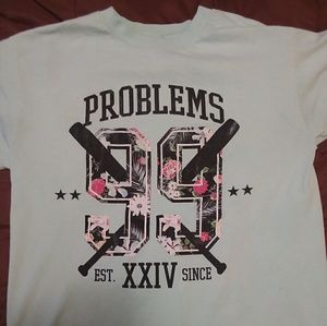 Sweet 99 problems baseball tee